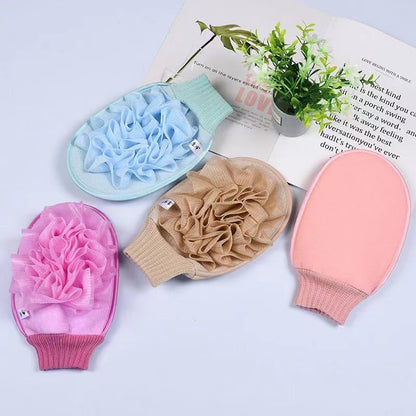 Exfoliation Glove With Loofah