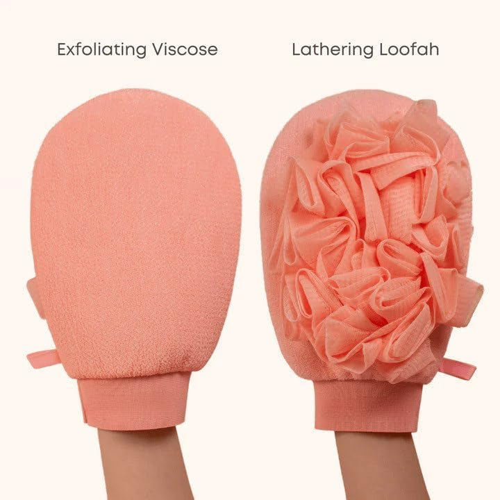 Exfoliation Glove With Loofah